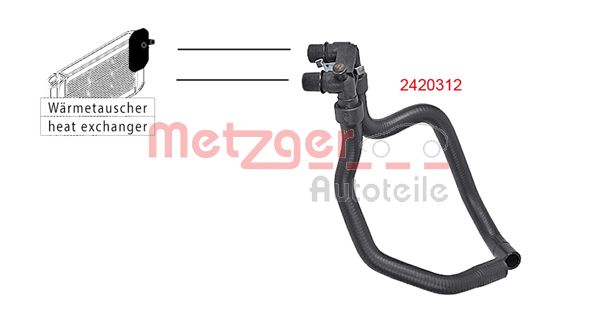 METZGER 2420312 Kühlerschlauch